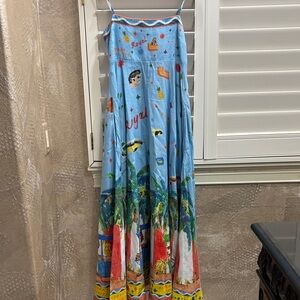 Alemais Blue Multicolor Maxi Dress
